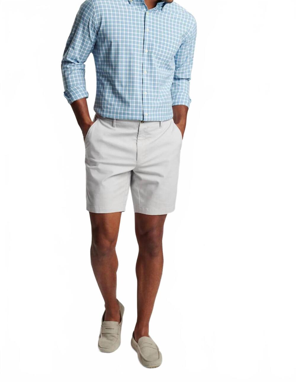 NEW PETER MILLAR murphy's performance poplin sport shirt in blue